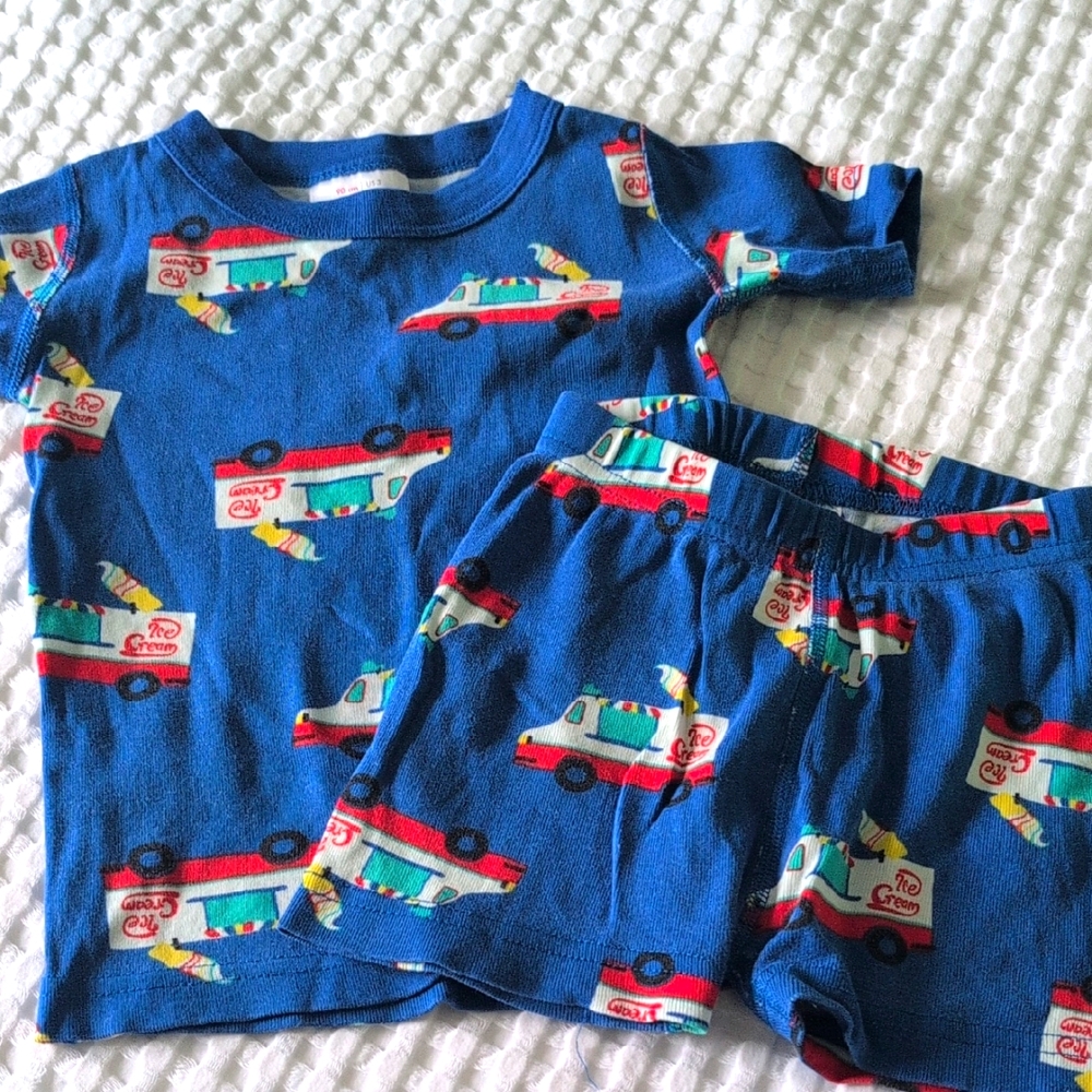 Hanna Blue Ice Cream Truck Short Pajamas